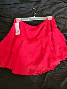 Target Hot Pink Tiered Ruffle Skater Skirt